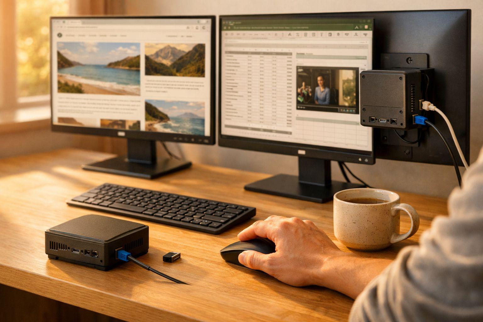best mini PC for multitasking with dual monitors